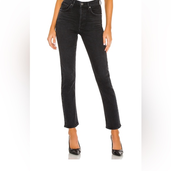 Agolde: Riley High Rise Straight Crop- Size: 29 - Picture 1 of 7